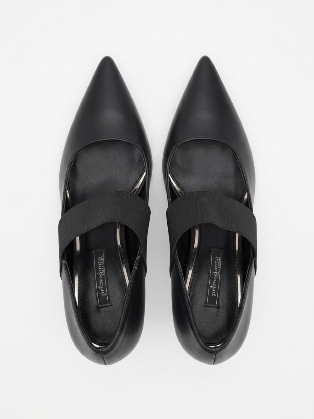Prima Donna Black Pointed Mary Jane Block Heel Pumps - Picture 6 of 6